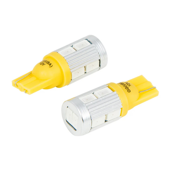 #194/168 10 LED with Heatsink Tower Style Light Bulb 12V | Amber | Grand General