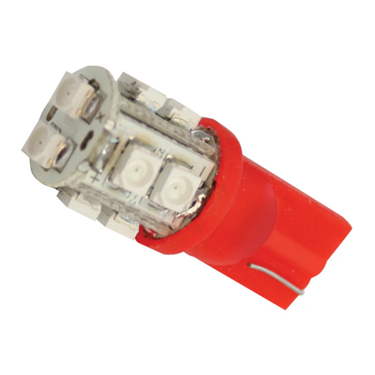#194/168 10 LED Tower Style Light Bulbs 12V (Pair) | Red | Grand General