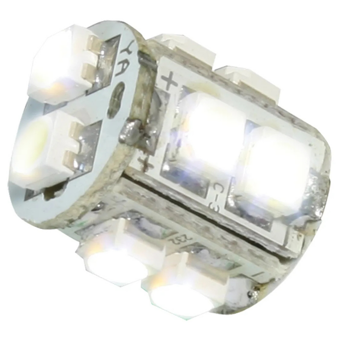 #194/168 10 LED Tower Style Light Bulbs 12V (Pair) | White | Grand General