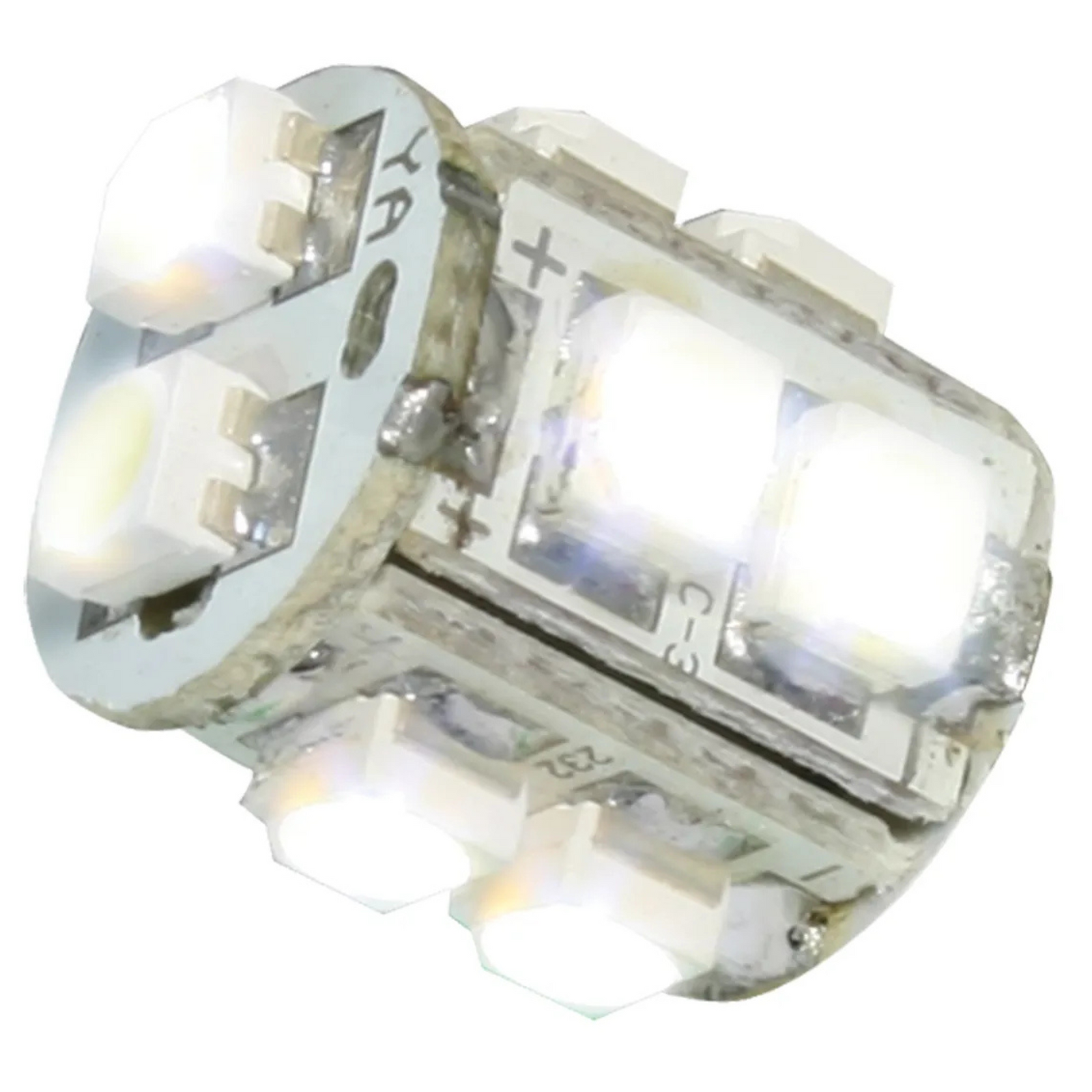 #194/168 10 LED Tower Style Light Bulbs 12V (Pair) | White | Grand General