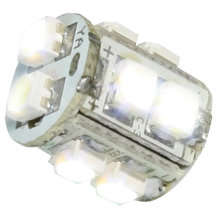 #194/168 10 LED Tower Style Light Bulbs 12V (Pair) | White | Grand General