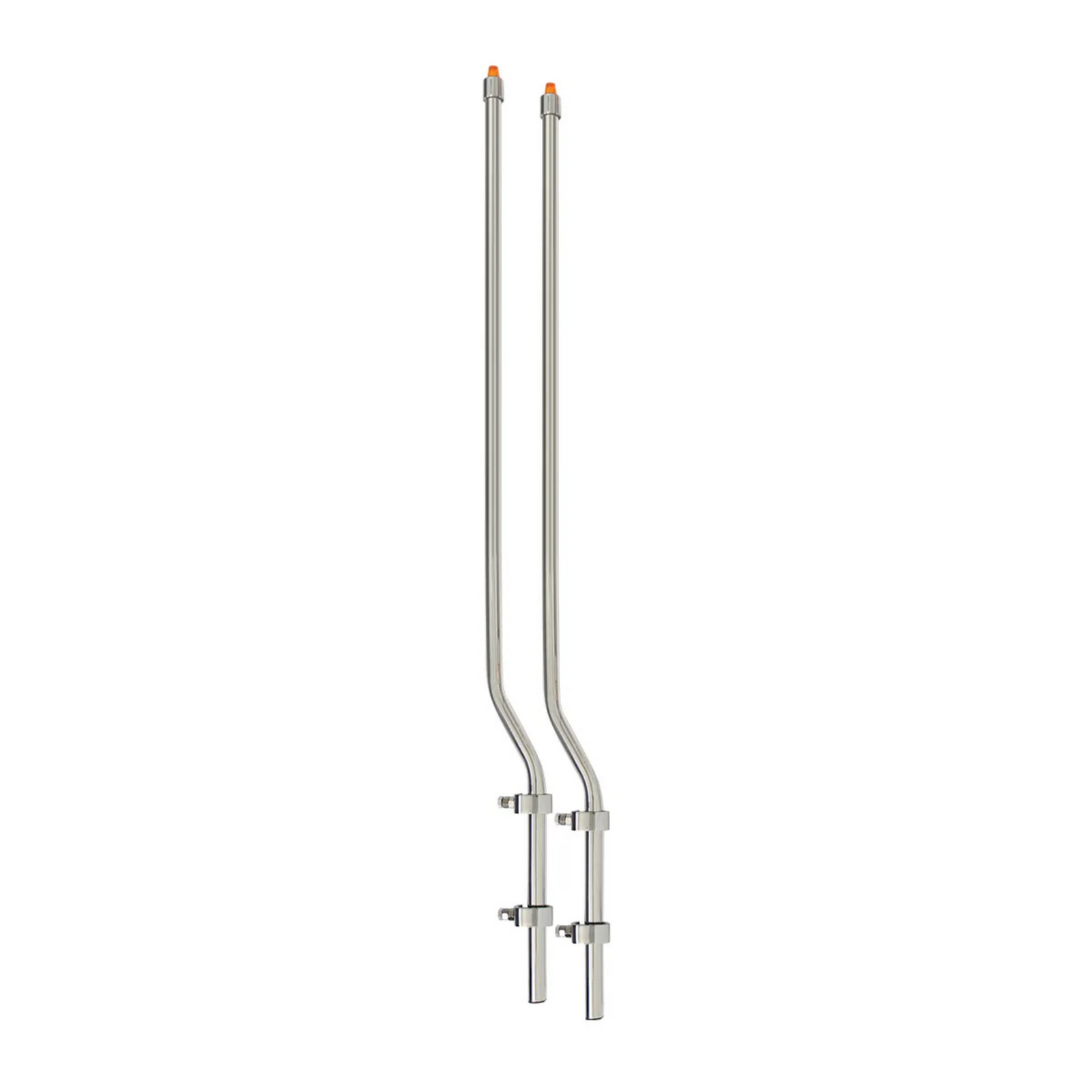 1" Bumper Guide with Amber Plastic Cap | Stainless Steel | Grand General