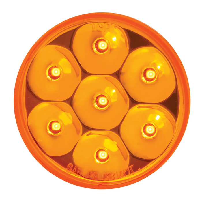 Low Profile Pearl LED Marker/Clearance Light | 2-1/2" | Amber/Amber | Grand General