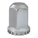 2-3/4" Flat Top Hex Thread-On Lug Nut Cover with Flange (33mm Base) | Chrome Plastic | Grand General