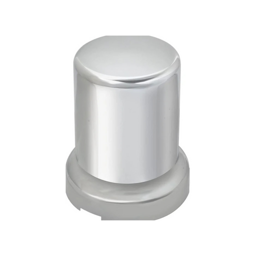 2-3/8" Push-On Lug Nut Cover with Flange (33mm Base) | Chrome Plastic | Grand General