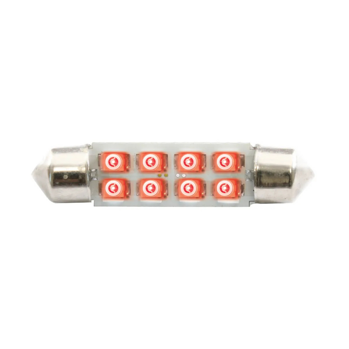 211-2 Dome Type 8 LED Light Bulb | Red | Grand General