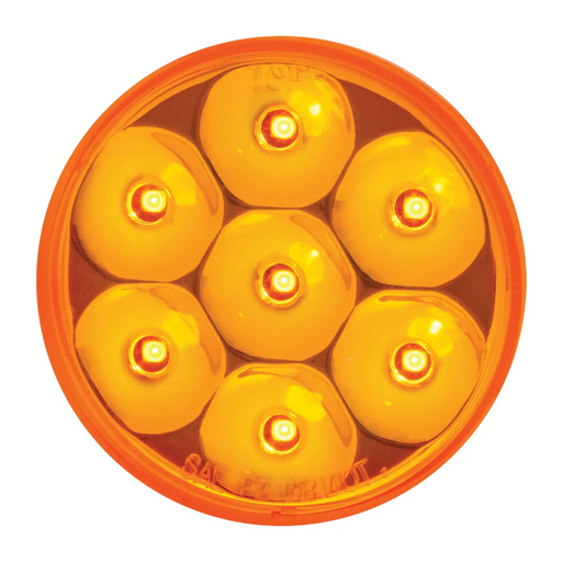 2" Low Profile Pearl LED Marker Clearance Light | Amber/Amber | Grand General