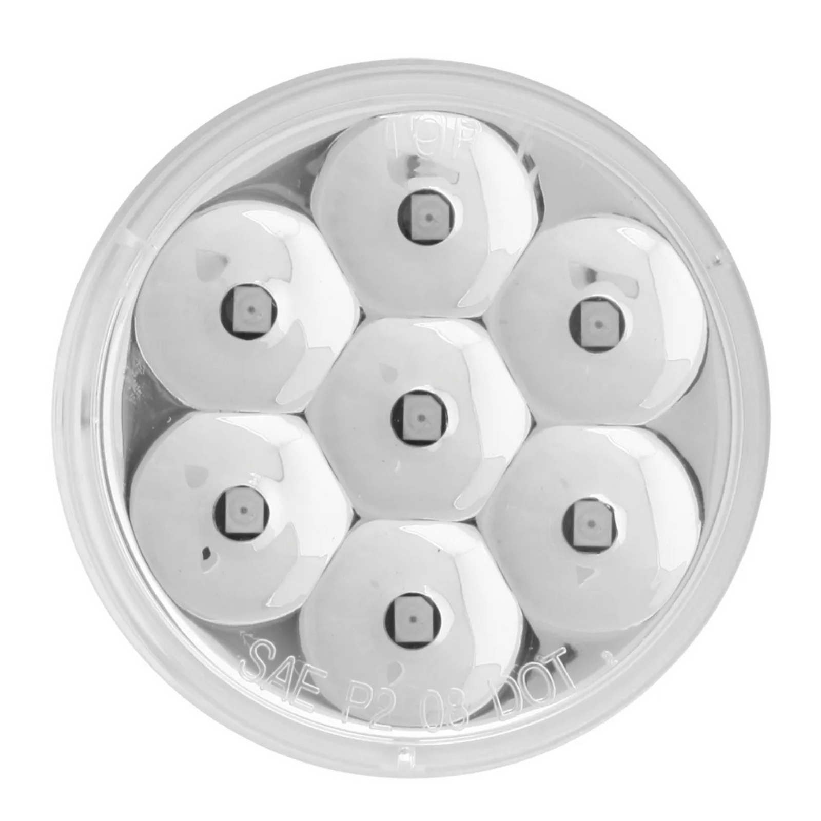 2" Low Profile Pearl LED Marker Clearance Light | Amber/Clear | Grand General