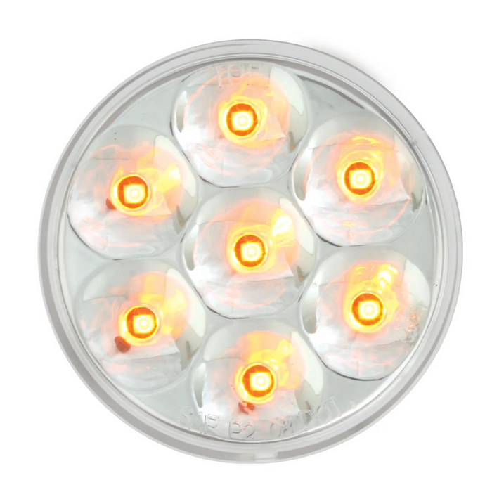 2" Low Profile Pearl LED Marker Clearance Light | Amber/Clear | Grand General
