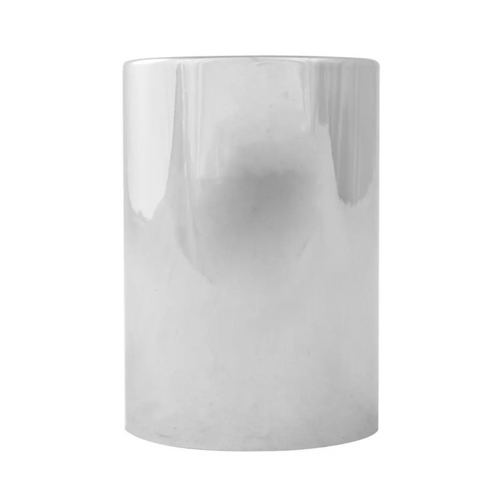 3-1/2" Chrome Plastic Thread-On Flat Top Cylinder Lug Nut Cover (33mm Base) | Grand General