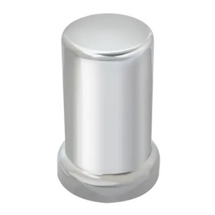 3-3/8" Push-On Lug Nut Cover with Flange (33mm Base) | Chrome Plastic | Grand General