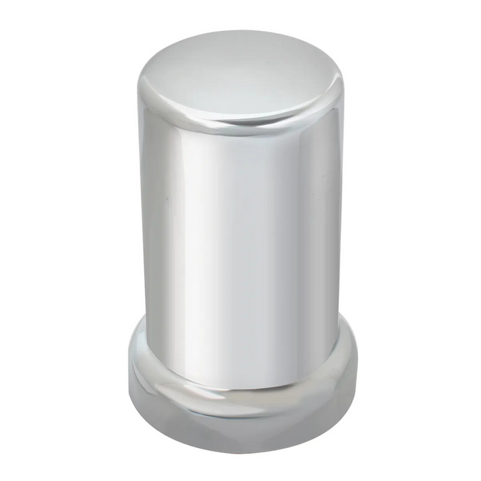 3-3/8" Height Tube Chrome Plastic Push-On Lug Nut Cover (1-1/2" Across Flat Base) | Grand General