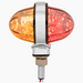 Double Face Watermelon Pedestal Light | 3" | Amber/Red | Smoke Lens | Grand General