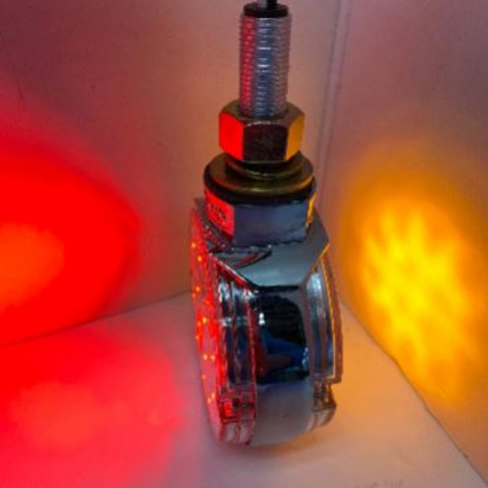 LED Double Face Pedestal Light | 3" | Clear Pearl | Grand General