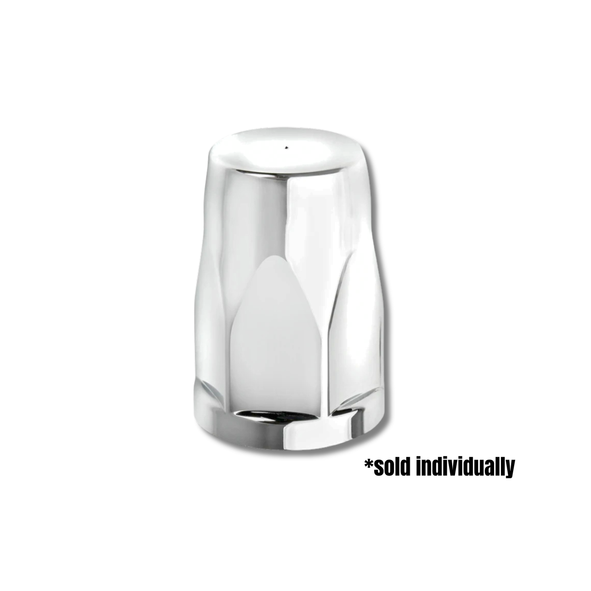 33mm Silo Chrome Plastic Thread-On Lug Nut Cover with Flange | Grand General