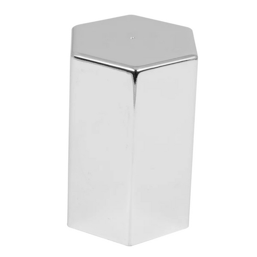 3" Hex Flat Top Push-On Lug Nut Cover (33mm Base) | Chrome Plastic | Grand General