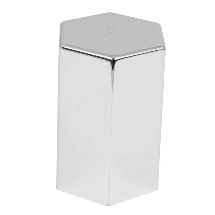 3" Hex Flat Top Push-On Lug Nut Cover (33mm Base) | Chrome Plastic | Grand General