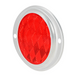 3" Round Reflector with Aluminum 2 Hole Screw Mount Base | Red | Grand General