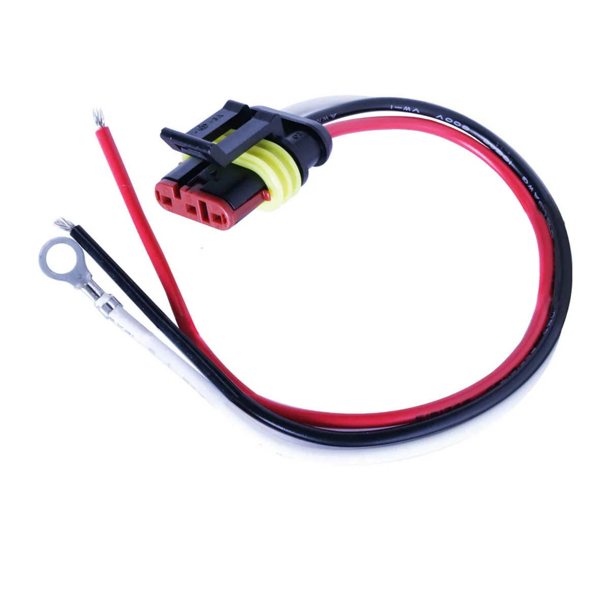 3 Pin Adapter Plug | Straight 3-Pin Light Plug for 2 Function Light | 8" Lead Wire | Grand General
