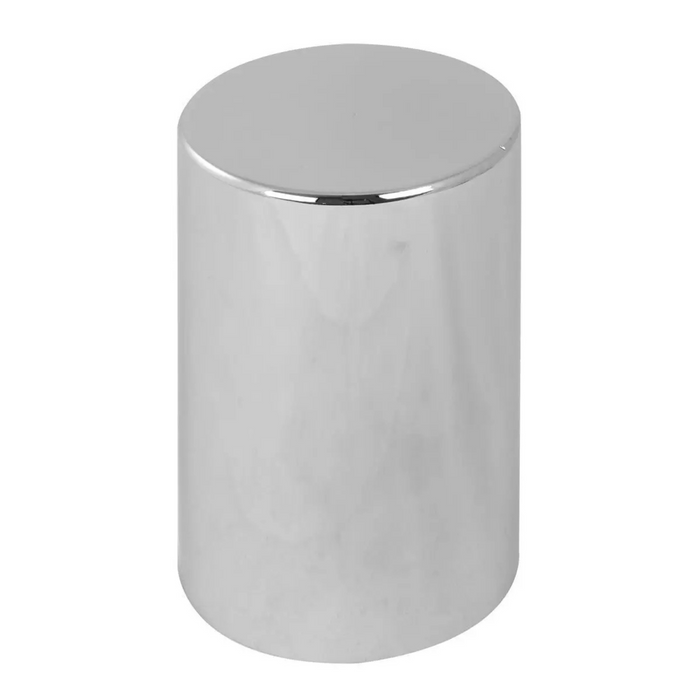 4-1/4" Chrome Plastic Thread-On Flat Top Cylinder Lug Nut Cover (33mm Base) | Grand General