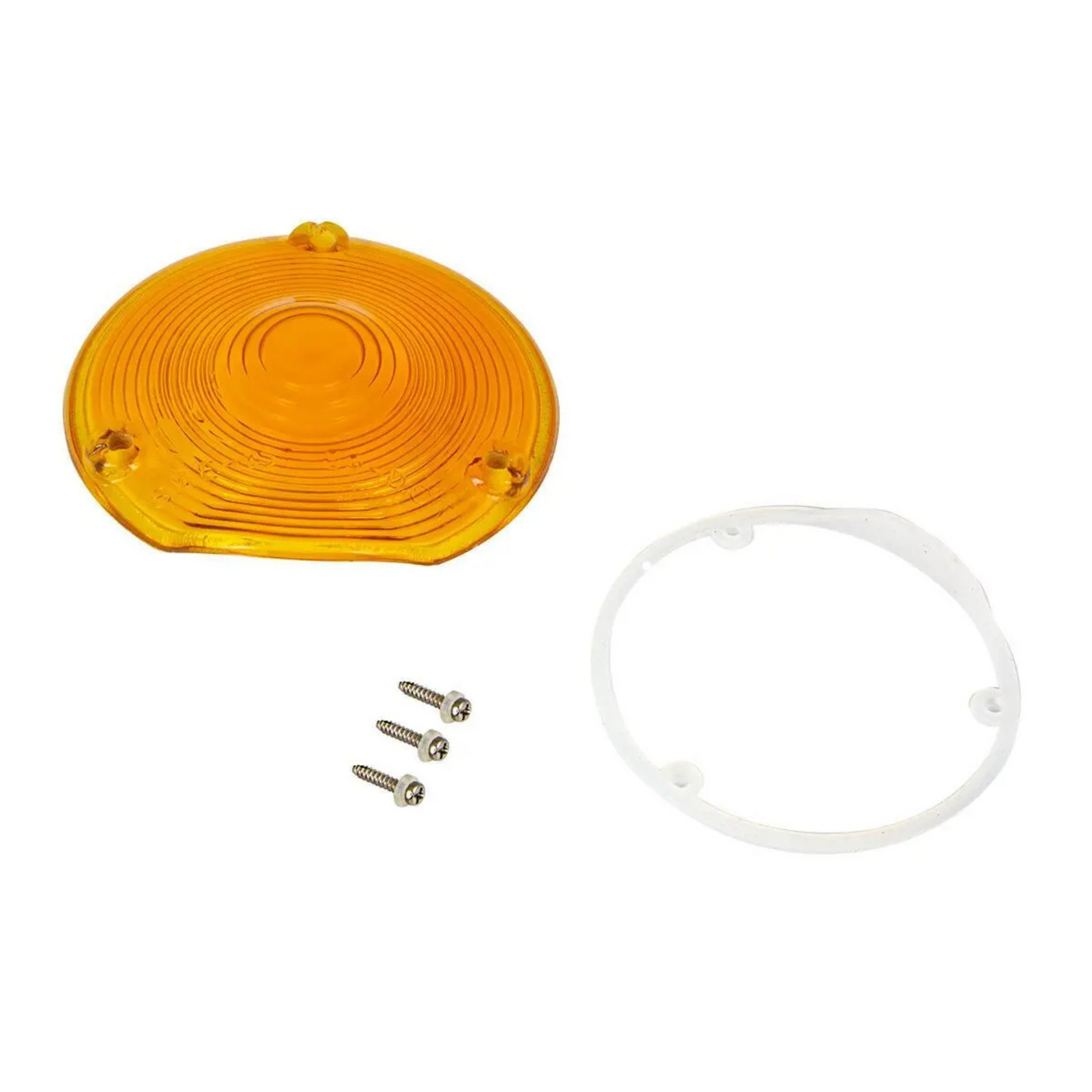 Classic Style Glass Lens | 4" | Amber | Grand General