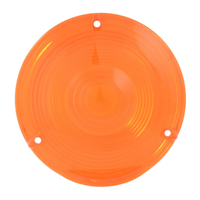 Flange Mount Light with Chrome Die Cast Housing | 4" | Amber | Grand General
