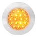 Fleet Flange Mount LED Light with Chrome Bezel | 4" | Amber/Clear | Grand General