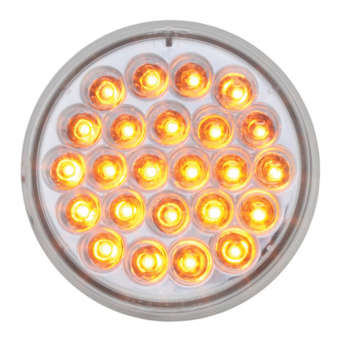 Pearl LED Sealed Light | 4" | Amber/Clear | Grand General