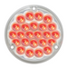 Pearl Light with 1156 Socket Base | 4" | Red/Clear | Grand General