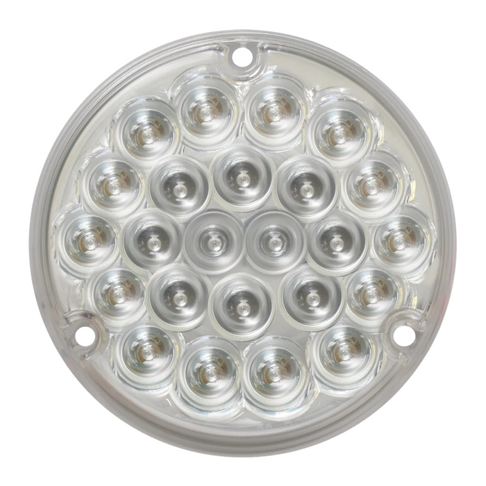 Pearl Light with 1156 Socket Base | 4" | Red/Clear | Grand General
