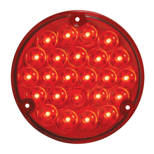 Pearl Light with 1156 Socket Base | 4" | Red/Red | Grand General