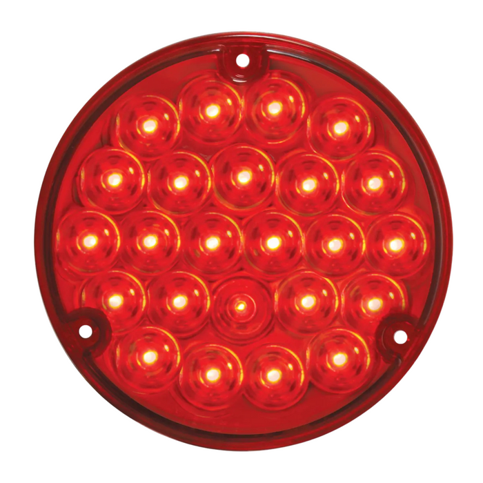 Pearl Light with 1156 Socket Base | 4" | Red/Red | Grand General