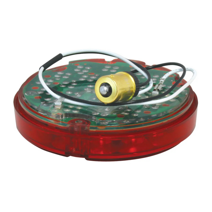 Pearl Light with 1156 Socket Base | 4" | Red/Red | Grand General