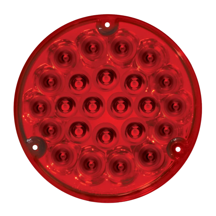 Pearl Light with 1156 Socket Base | 4" | Red/Red | Grand General