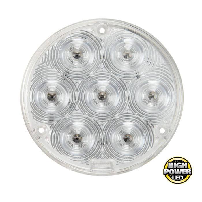 4" Fleet Sealed LED Load Light | Clear Blue Lens | 7 SMD LED High/Low Function | Grand General