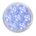 4" Fleet Sealed LED Load Light | Clear Blue Lens | 7 SMD LED High/Low Function | Grand General