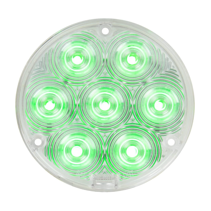 4" Fleet Sealed LED Load Light | Clear Green Lens | 7 SMD LED High/Low Function | Grand General