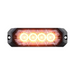 LED Strobe Light 4" | Sealed Lens with Aluminum Housing | Amber/Clear | Grand General