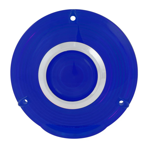 4" Plastic Lens with Chrome Rim | Blue | Grand General