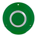 4" Plastic Lens with Chrome Rim | Green | Grand General