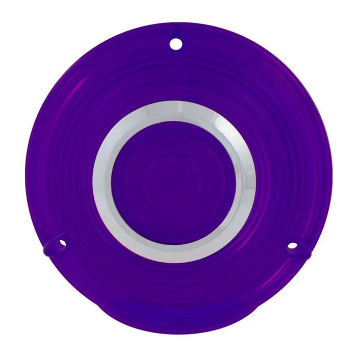 4" Plastic Lens with Chrome Rim | Purple | Grand General