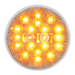 4" Spyder LED Light with Stainless Steel Flange Mount Bezel | Amber/Clear | Grand General