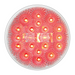 4" Spyder LED Light with Stainless Steel Flange Mount Bezel | Red/Clear | Grand General