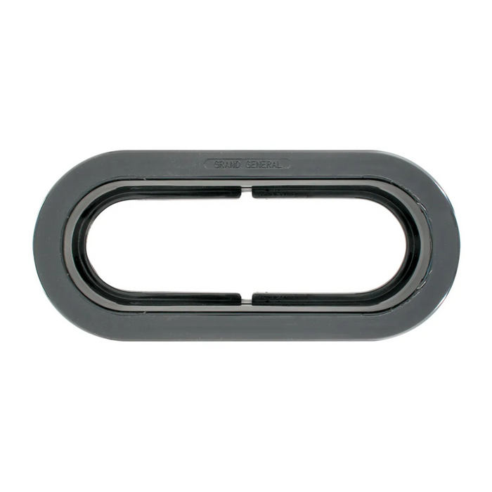 6" Oval Black Rubber Grommets | Grand General