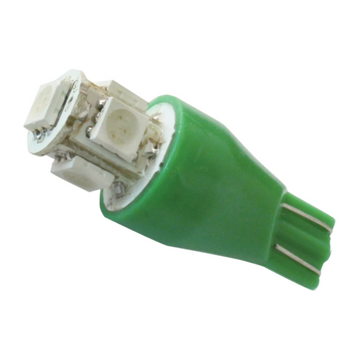 #921/912 5 LED Tower Style Light Bulbs 12V (Pair) | Green | Grand General