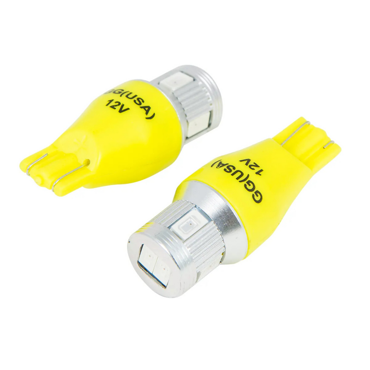 #921/912 6 LED with Heatsink Tower Style Light Bulb 12V | Amber | Grand General