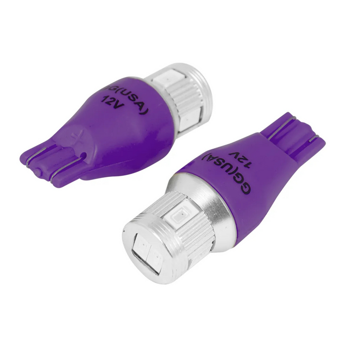 #921/912 6 LED with Heatsink Tower Style Light Bulb 12V | Purple | Grand General
