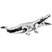 Alligator Hood Ornament | Chrome | Grand General