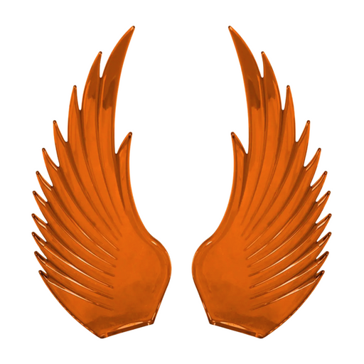 Amber Wings for Hood Ornaments | High Impact Colored ABS | Grand General