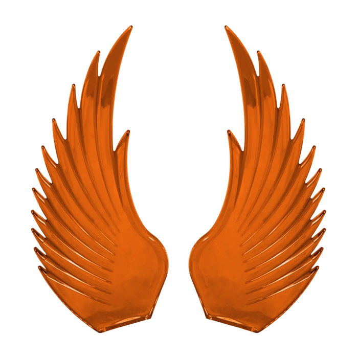 Amber Wings for Hood Ornaments | High Impact Colored ABS | Grand General